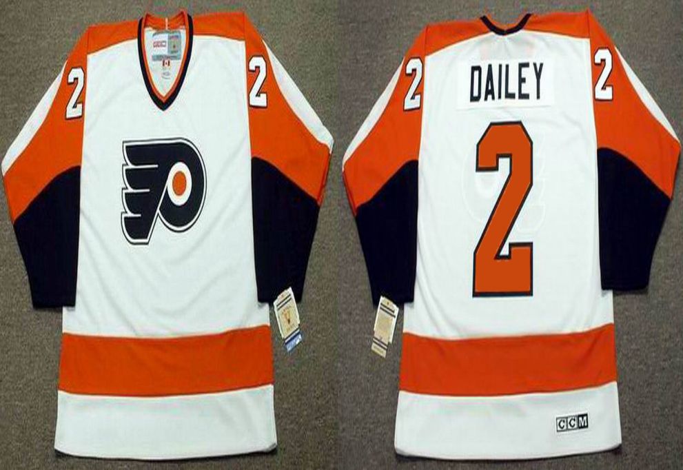 2019 Men Philadelphia Flyers #2 Dailey White CCM NHL jerseys->philadelphia flyers->NHL Jersey